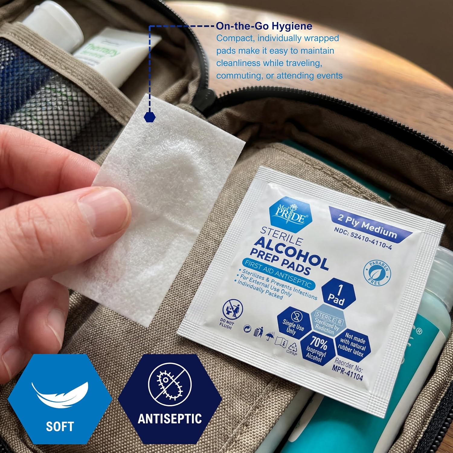 Sterile Alcohol Prep Wipes